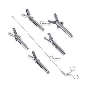 Pinzas para cuerpos extraños para histeroscopio 410mm, Kit quirúrgico endoscópico Clase II, Acero inoxidable de alta calidad, Manual, CE MOL General - Product Image 3