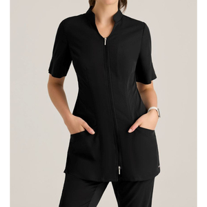<b>Nursing</b> Uniforms Colors Breathable Women's Beauty Spa Hairdressing Salon Short Sleeve <b>Tunic</b> Top Esthetician staff uniforms scrub - Product Image 3