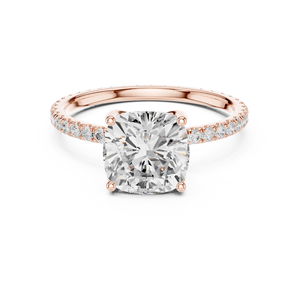 แหวนหมั้นเพชรทรงคุชชั่น 2.5 กะรัต ทองคำขาว 14K สำหรับผู้หญิง คลาสสิก ได้รับการรับรองจาก IGI เพชรเพาะเลี้ยงในห้องปฏิบัติการ เหมาะสำหรับวันครบรอบแต่งงาน - Product Image 5