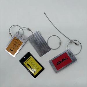 Custom Engraved LOGO Silver Metal Hang Tag for Clothing Hoodies Aluminum Hangtag Price Label - Product Image 6
