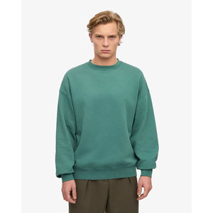เสื้อสเวตเชิ้ตคอกลมสีกรมท่าสำหรับผู้ชาย ผ้าเฟรนช์เทอร์รี่ยืดหยุ่นพรีเมียม อุ่นสบาย เหมาะสำหรับการฝึกซ้อมและกิจกรรมกลางแจ้งในฤดูหนาว สไตล์แคนาดา - Product Image 5