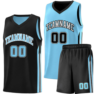 Vêtements de sport d'équipe professionnels avec uniforme de basket-ball réversible respirant, maillot léger et shorts pour les matchs - Product Image 1
