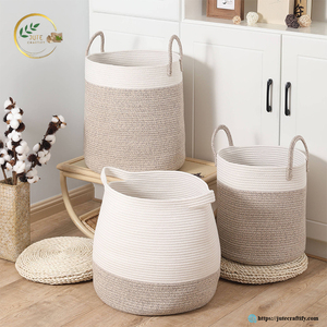 Sustainable Jute Storage <b>Bins</b> – Biodegradable Natural Fiber Organizer for Eco Friendly Lifestyle - Product Image 2