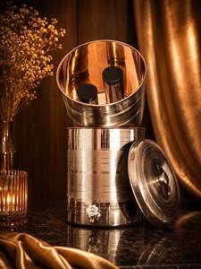 Tanque de Almacenamiento de Cobre Puro Hecho a Mano con Acabado Tradicional Elegante para Uso en el Hogar, Cocina y Restaurantes - Product Image 2