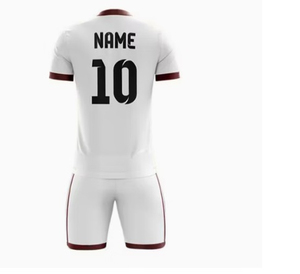 Ensemble de maillot et short de football rayé blanc et vert pour homme, col en V, manches courtes, polyester respirant, toutes saisons, vêtements de sport pour adultes - Product Image 2