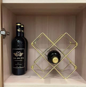 Étagères de rangement pour vin personnalisées, porte-bouteilles en métal, supports à vin - Product Image 3