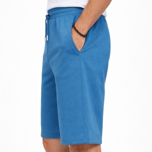 Pantalones Cortos Casuales de Color Sólido Vintage para Hombre, Transpirables, de Secado Rápido, Tela de Lona de Algodón, Cintura Elástica, Cordón Ajustable Personalizado, Ligeros - Product Image 4