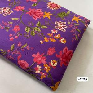 Tela Estampada de Algodón 100% Premium, Suave y Transpirable, con Patrón Floral Étnico, para Confección de Ropa, Vestidos y Cortinas, Venta al Por Mayor - Product Image 3