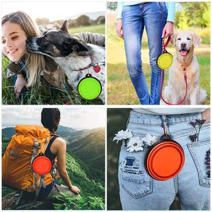 4Pcs BPA-Free <b>Silicone</b> Collapsible Dog <b>Bowls</b> Travel-Friendly Foldable Cat and Dog Food & Water <b>Bowl</b> - Product Image 5