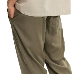 <b>Men's</b> Lightweight Casual Trousers Relaxed Straight Leg Drawstring Elastic Waist <b>Pants</b> with Side Pockets <b>for</b> Everyday <b>Lounge</b> Wear - Product Image 4