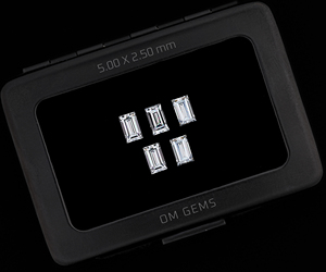 เพชรทรงบาแกตต์ขนาด 5.0x2.5 มม., เพชรเพาะเลี้ยงในห้องปฏิบัติการ, เพชรขาว 1.0 กะรัต, เพชรสร้างในห้องปฏิบัติการสำหรับขายส่งเครื่องประดับ (5 ชิ้น) - Product Image 3