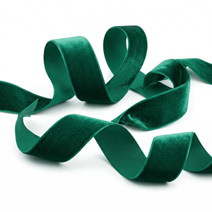 Cinta de Terciopelo Verde Esmeralda de 38 mm de Ancho, 1.5 Pulgadas, al por Mayor, para Envolver Regalos de Lujo, Lazos para el Cabello, Decoración de Bodas, Manualidades - Product Image 5