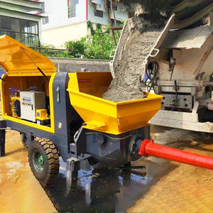 Bomba de Concreto Compacta Montada en Remolque, Tamaño Pequeño, Alta Eficiencia, para Proyectos de Construcción de Carreteras y Puentes, Duradera y Confiable - Product Image 1