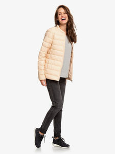 Chaqueta Acolchada de Moda 2026 para Mujer, Cintura Alta, Corte Recortado, Tejida, Estampada, Impermeable, Transpirable, Rellena de Algodón - Product Image 4