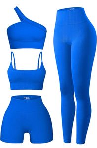 Conjunto de Yoga YINLING para Mujer, 2 Piezas, Leggings de Cintura Alta, Top Corto, Color Sólido, Tirantes Finos, Elástico, Transpirable - Product Image 5