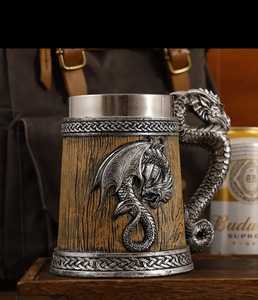 Natural Wooden Coffee Mug Solid Wood Tea Cup Classic Eco-Friendly Portable Heat Resistant <b>Drinkware</b> for Office Home Cafe Bar - Product Image 5