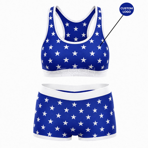 Ensemble de soutien-gorge de sport et short de sport Cosh International Sisterhood Sorority, séchage rapide, pour la course à pied, le yoga, la remise en forme, ensemble de 2 pièces pour l'entraînement - Product Image 1