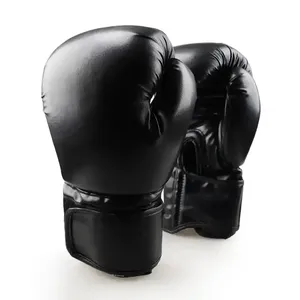 High Quality Custom <b>Heat</b> Printed Logo Breathable Synthetic Cowhide Leather Professional Boxing Gloves Sparring Purposes Unisex - Product Image 1