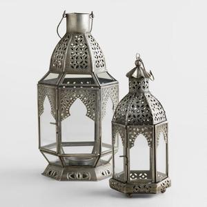 Lanternes marocaines artisanales de haute qualité, lanterne décorative antique pour la décoration de la maison, ART ASIA EXPORTS, modèle AAEML-063, découpe à la presse - Product Image 3