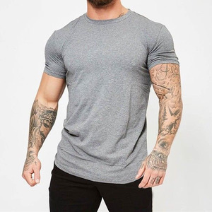 T-shirts pour hommes de style moderne, simples et performants, nouvelle mode, manches courtes, col rond, coupe régulière, respirant - Product Image 1