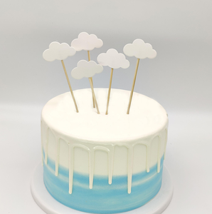 Paquete de 5 Adornos Personalizados para Pastel con Forma de Nube, Decoración para Cupcakes, Postres, Pasteles de Cumpleaños, Accesorios para Hornear - Product Image 6