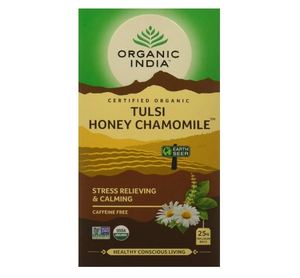 Organic India <b>Tulsi</b> Pack of 25 <b>Tea</b> Bags 1.74g 43.5 Grams Honey Chamomile <b>Tulsi</b> Original <b>Tea</b> 25 Infusion <b>Tea</b> Bags - Product Image 4