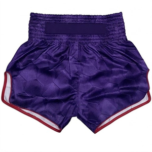 Shorts de boxe orange gaufrés pour hommes, respirants, en polyester, pour entraînement d'arts martiaux, coupe classique, taille adulte - Product Image 5