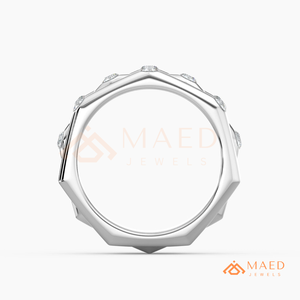 925 Sterling Silver Diamond Stackable <b>Ring</b> <b>Set</b> for <b>Women</b> Bezel <b>Set</b> Multi Band Wedding <b>Ring</b> Minimal Fine Jewelry USA - Product Image 6