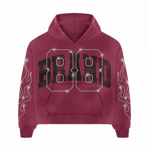 Sudadera con Capucha de Forro Polar Tejido de Poliéster/Algodón para Invierno, Diseño de Última Moda, 300 Gramos, Impermeable, Ecológica y Transpirable - Product Image 4