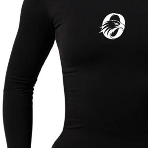 T-shirt de compression noir à manches longues pour femme – Respirant, extensible, idéal pour la gym, le fitness et l'entraînement sportif - Product Image 5