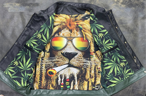 เสื้อกั๊กหนังนักขี่จักรยานที่กำหนดเองพร้อมปุ่มสแนป - Product Image 5