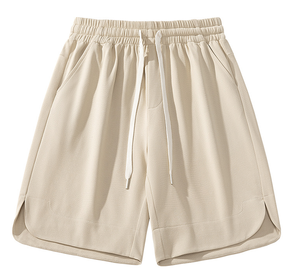 Shorts de sport pour homme en molleton de coton premium, toucher doux, taille élastique, coupe décontractée, confort quotidien pour la gym et les loisirs - Product Image 5