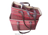 Tas Tangan Vietnam dari Rumput Laut yang Elegan dengan Pegangan Bambu Tekstur Alami untuk Toko Butik dan Koleksi Musim Panas di Pantai