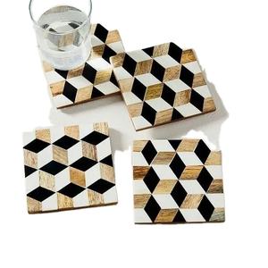 100% Eco Friendly With Handmade Resin & Epoxy Wooden Coaster High Marketing Classic Coaster Use for Home Hotel and Restaurant - Product Image 1