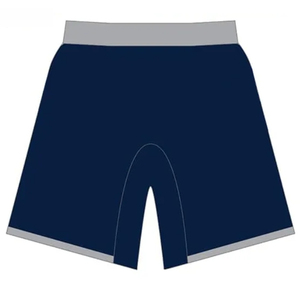 Shorts en tricot bleu marine pour homme, taille mi-haute élastique, coupe décontractée, longueur courte, vêtements de sport - Product Image 1