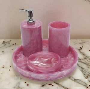 Juego de Accesorios de Baño de Resina de Último Diseño 2026, Accesorios de Baño de Primera Calidad, Organizador de Baño de Lujo al Mejor Precio - Product Image 1