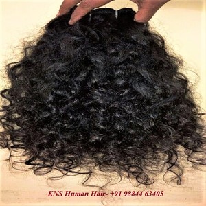 Tejido humano Remy Hair Spring Curl Style-Paquetes de cabello indio crudo Sin productos químicos sin enredos - Product Image 6