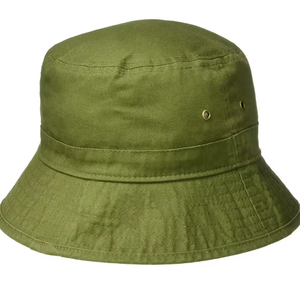 Sombrero de Pescador Casual de Lona Verde Oliva Premium con Diseño de Dibujos Animados |   Gorra de Pescador para Protección Solar al Aire Libre |   Algodón Personalizado al por Mayor con Etiqueta Privada - Product Image 1