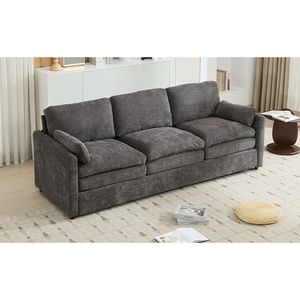 Divano Cloud a 3 Posti Imbottito da 89 Pollici, Oversize e Confortevole con Doppio Cuscino e Morbidi Cuscini per il Soggiorno - Product Image 3