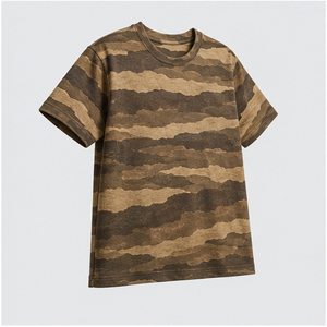 เสื้อยืดคอกลมแขนสั้นลายพรางแบบกำหนดเองสำหรับผู้ชาย รุ่น MTS-CAMO-0047 - Product Image 4