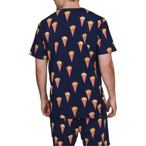 Conjunto de camiseta y pantalones cortos de verano para hombre, de alta calidad, transpirable, para clima cálido, de manga corta, dos piezas, el conjunto de pantalones cortos más vendido para hombre. - Product Image 3