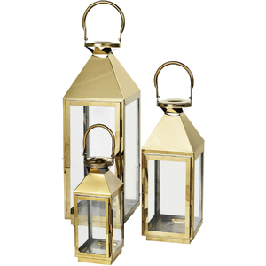 Top selling Brass Metal Candle <b>Lantern</b> With <b>Gold</b> Finished For Home Ramadan Eid Decoration Vintage <b>Lanterns</b> Wholesale Supplies - Product Image 5