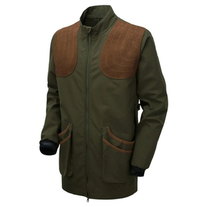 Veste de tir pour homme en daim avec écussons aux épaules, manteau de chasse respirant pour le tir sur argile en extérieur, protection contre les rebonds, OEM - Product Image 1