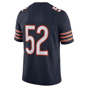 Camiseta Deportiva de Fútbol Americano para Hombre, Azul Marino, Manga Corta, Cuello en V, con Estampado de Número - Product Image 3