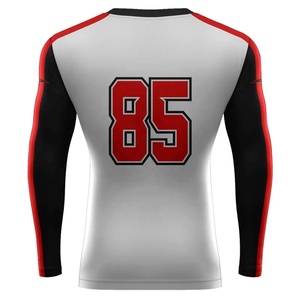 Vente en gros de rashguards personnalisés professionnels pour sports nautiques, rashguards de surf et de natation, rashguards UV50+, hauts respirants à manches longues - Product Image 2