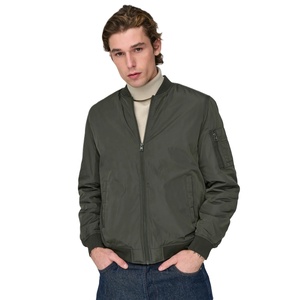 2026 Men's High Street Style <b>Waterproof</b> Eco-Friendly Winter Polyester Bomber <b>Jacket</b> with Zip Warm <b>Padded</b> Casual Use Collarless - Product Image 6