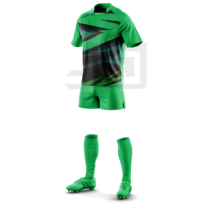 Ensemble de maillot et short de rugby imprimés, en tissu durable à séchage rapide, pour les sports d'équipe et les événements de ligue - Product Image 5
