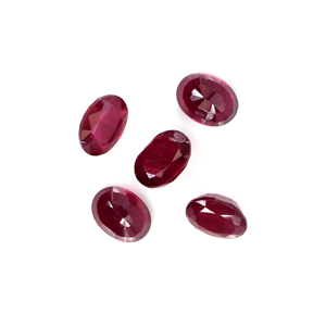 Rubis naturels de Bangkok, ovales calibrés 6x8mm, pierres précieuses naturelles en vrac pour la fabrication de bijoux, prêtes à l'emploi - Product Image 4