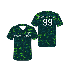 เสื้อเบสบอลแบบกำหนดเอง คอวี แขนสั้น ระบายเหงื่อได้ดี โพลีเอสเตอร์ ลายพราง พิมพ์ชื่อทีม ใช้ได้ทุกฤดู - Product Image 6