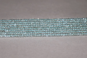 Cuentas Rondelle facetadas de Aguamarina azul de excelente calidad AAA, hebra de 4-4,25mm y 13 pulgadas para fabricación de joyas, piedras preciosas naturales - Product Image 2